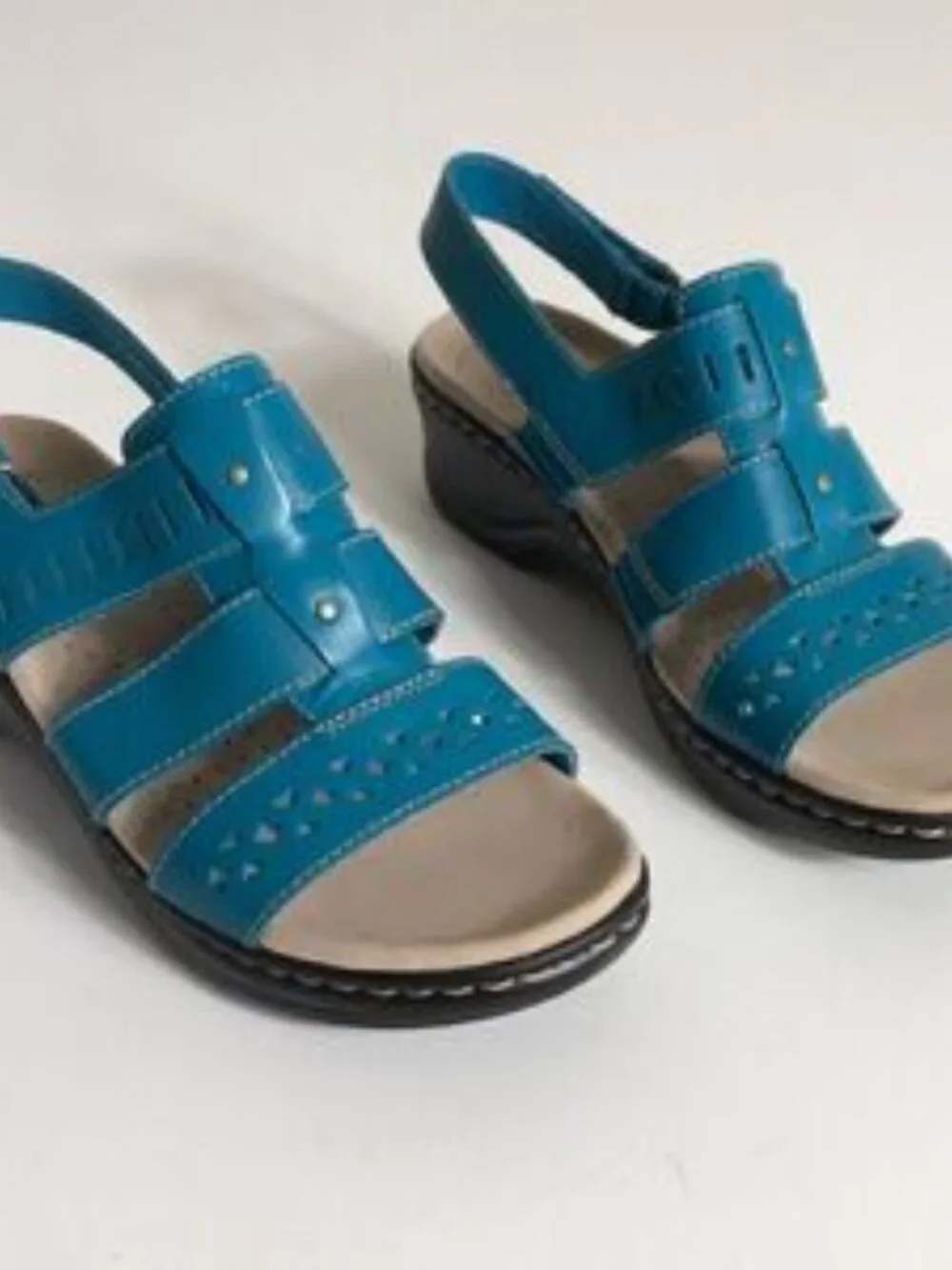 Clarks Lexi Qwin Collection Leather Cut-Out Sandal